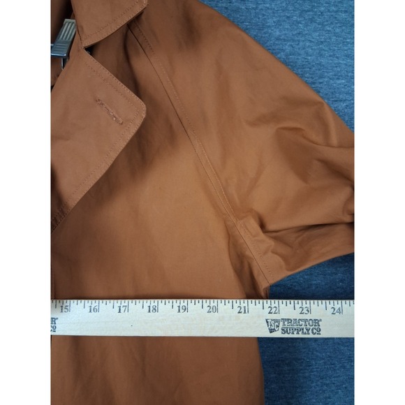 NEW Seasalt Cornwall Coat 12P Brown Organic Tin Cloth Rain Trenchcoat Penweather - Picture 10 of 13